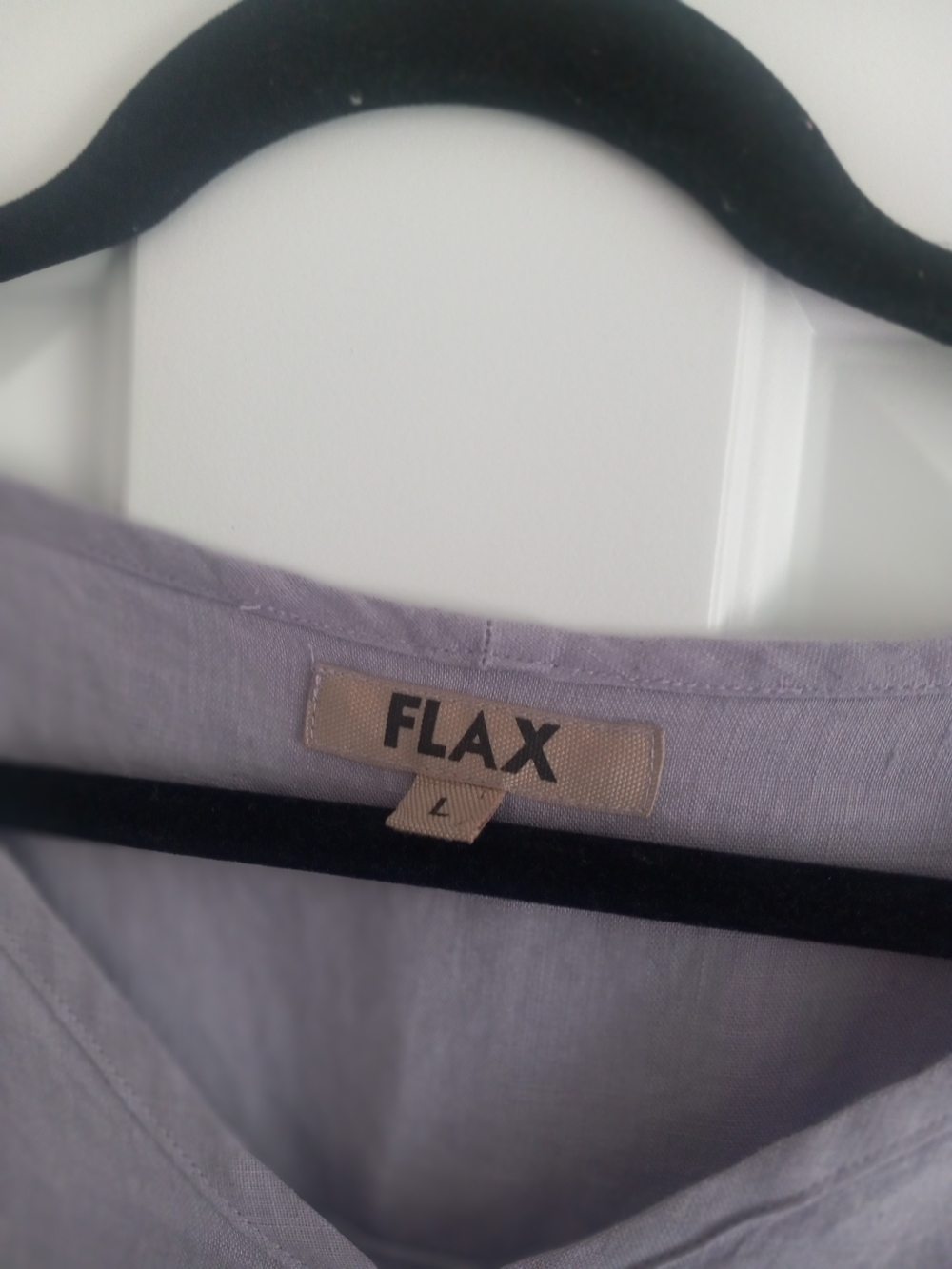 FLAX Sleeveless Linen Lavender V-Neck Dress...with Ruffles! Medium....Charming! - Picture 3 of 6